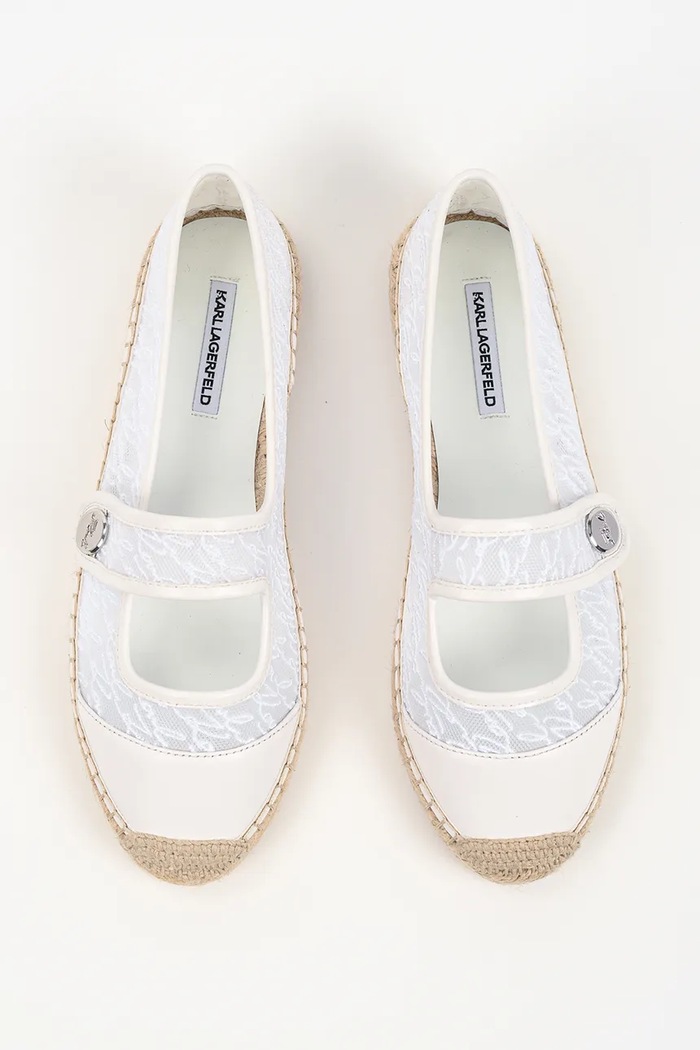 Karl Lagerfeld espadrilles női Kamini fehér KL80104A.M11