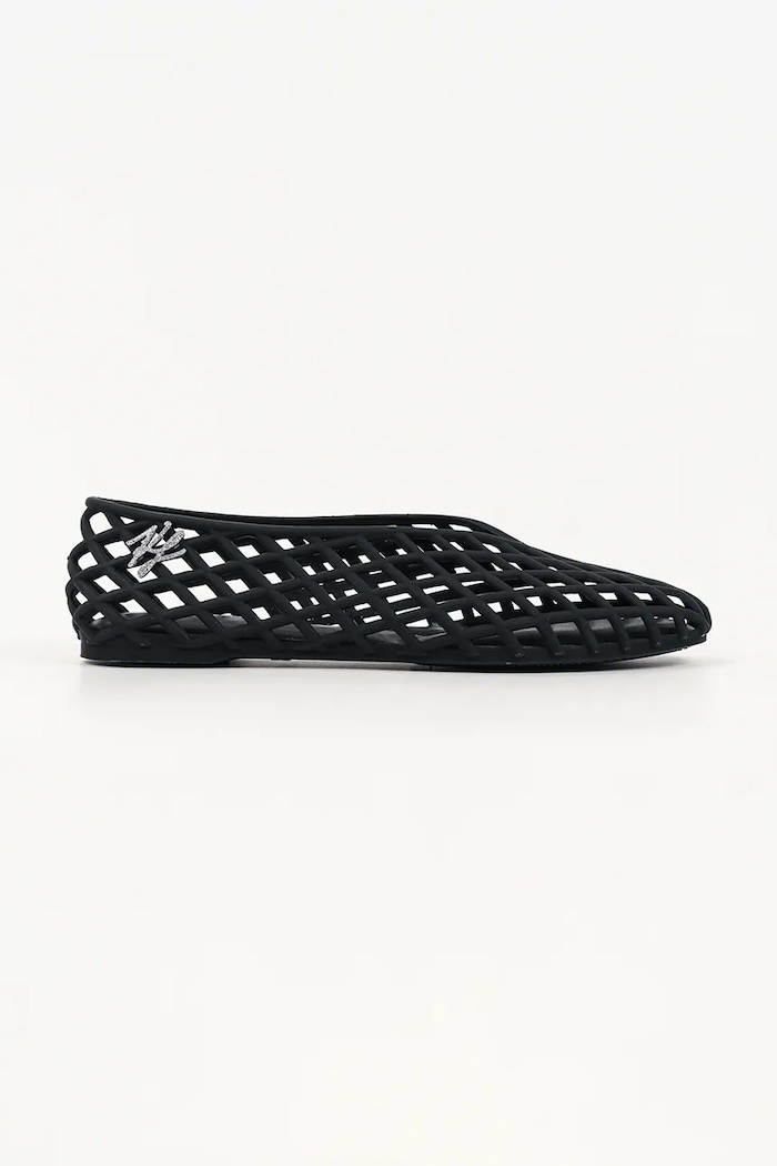 Baleríny Karl Lagerfeld Jelly Ballet čierna KL80036.V00