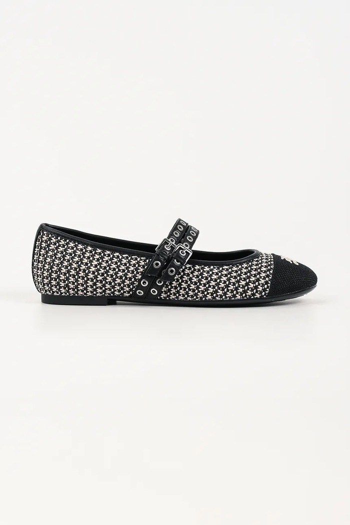 Karl Lagerfeld baleriny Karo czarny KL40128.J01