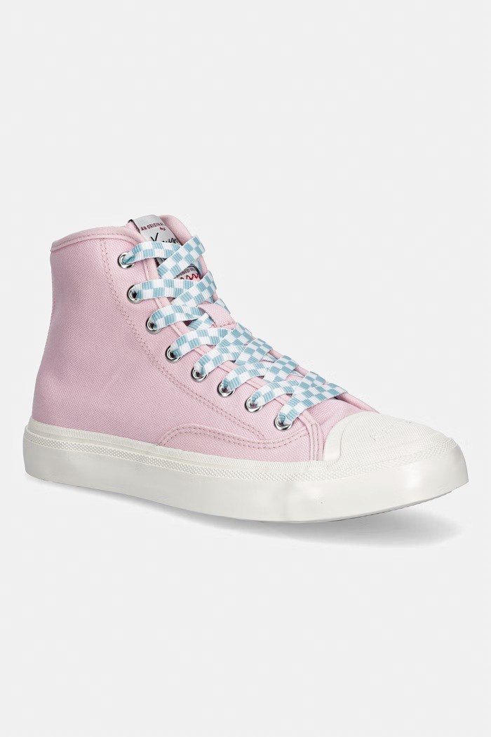 Kenzo trampki High top Sneaker płaska różowy FG52SN026F50.32