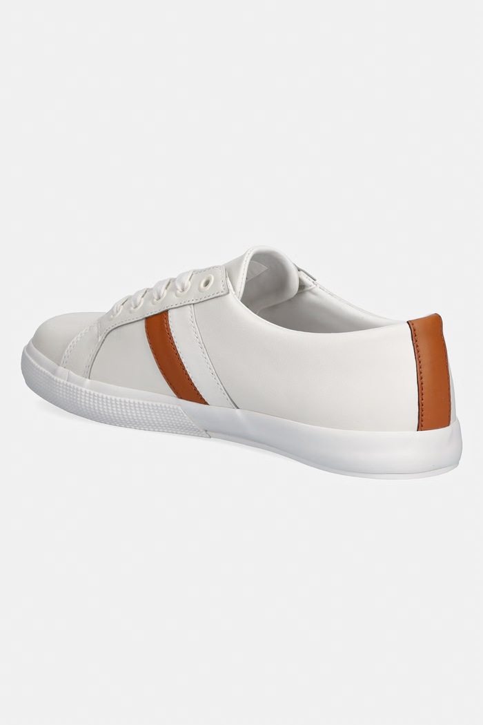 Obuwie Lauren Ralph Lauren Janson II sneakersy damskie skórzane 802925365011.100 biały