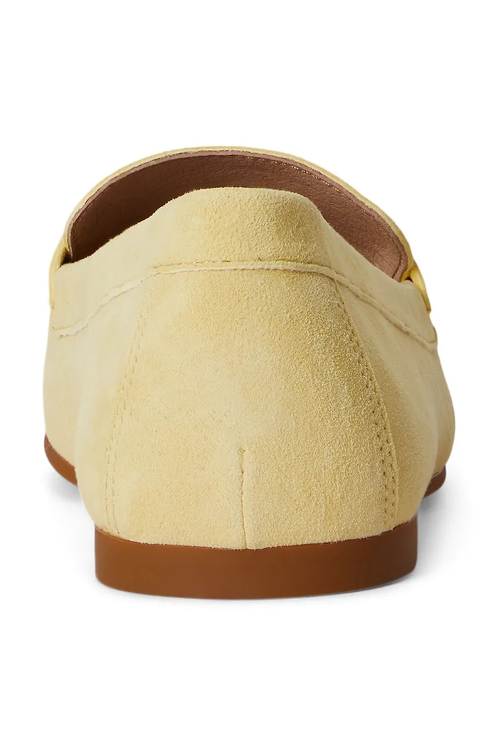 Lauren Ralph Lauren mocasini pentru femei, din piele întoarsă Averi III galben 802946809015.700