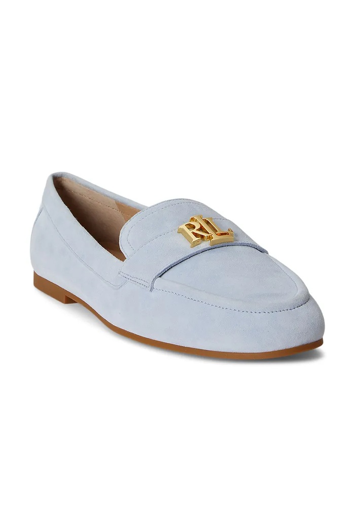 Lauren Ralph Lauren mocasini pentru femei, din piele întoarsă Averi III 802946809016.400 albastru SS26