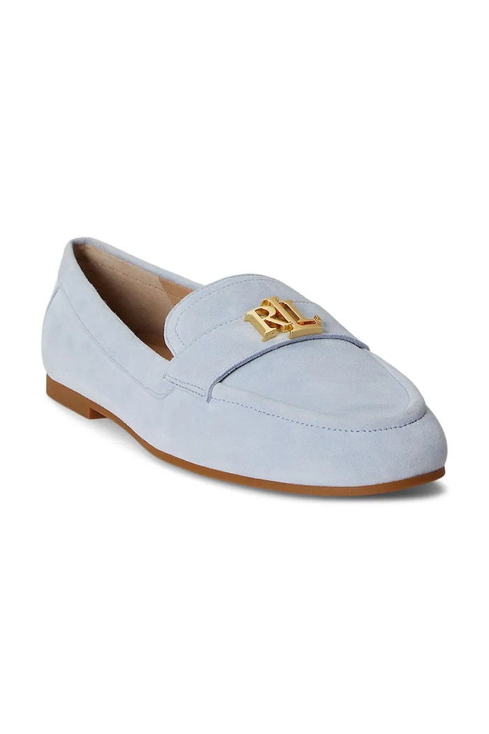 Lauren Ralph Lauren mocasini pentru femei, din piele întoarsă Averi III 802946809016.400 albastru SS26