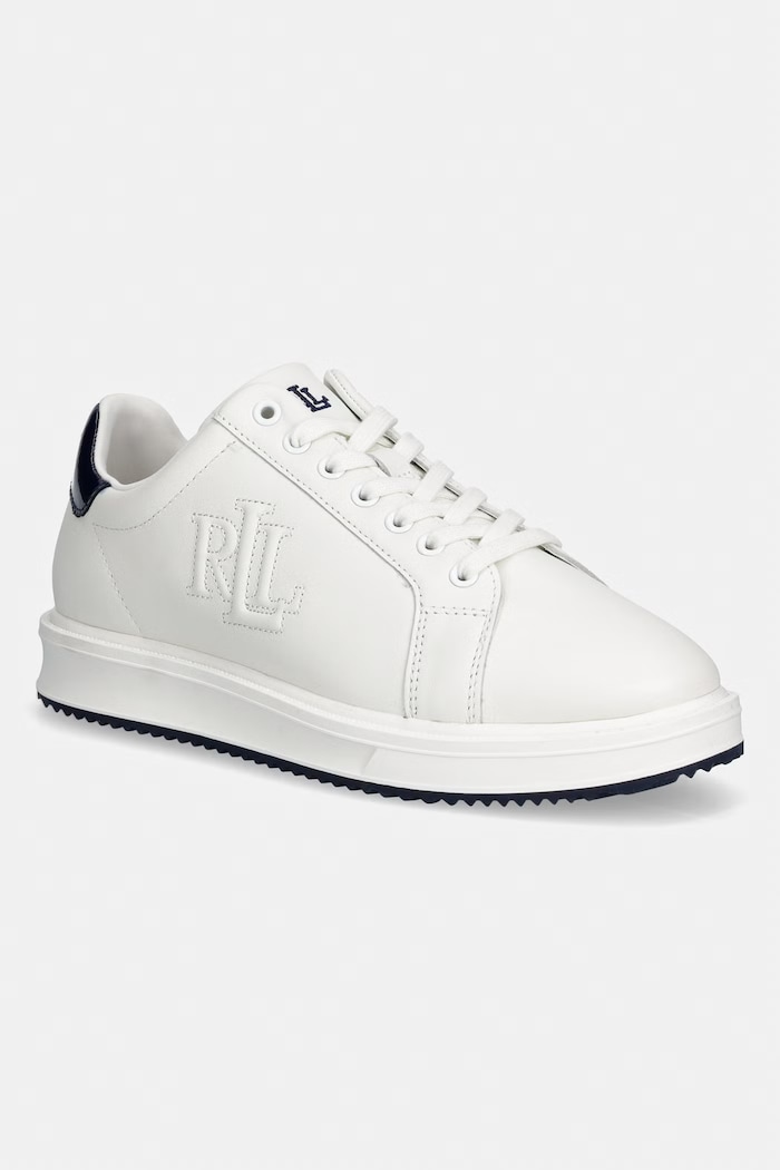 Lauren Ralph Lauren Ainsley sneakers pentru femei, din piele alb 802959226002.100