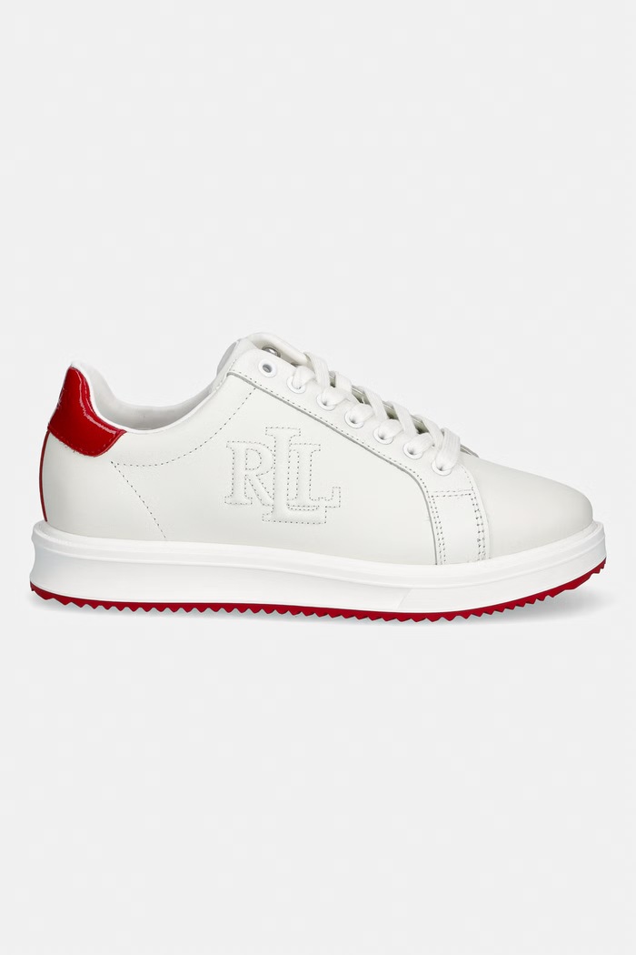 Lauren Ralph Lauren Ainsley tenisky dámske kožené 802959226003.100 biela SS26