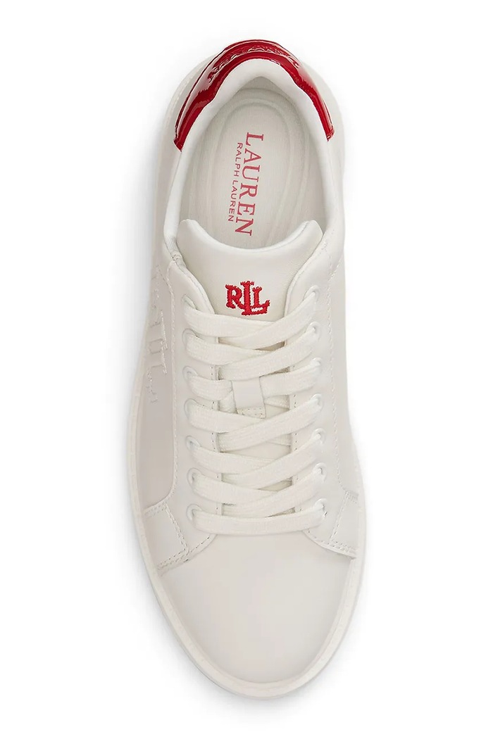 Obuv Lauren Ralph Lauren Ainsley tenisky dámske kožené 802959226003.100 biela