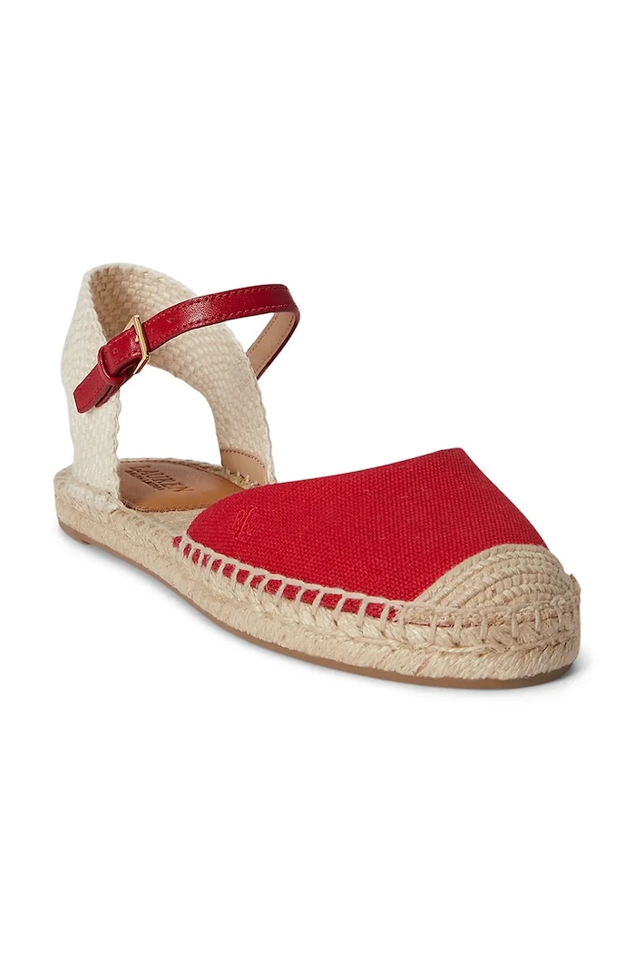 Lauren Ralph Lauren эспадрильи для женщин Robby Flat 802982888004.600 красный SS26