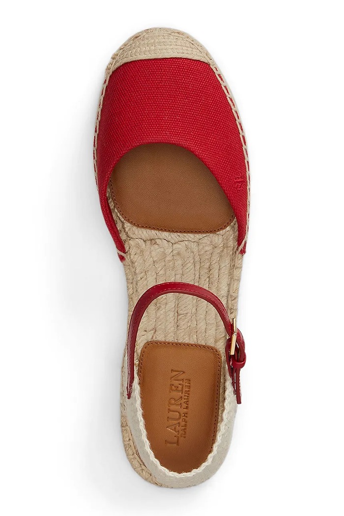 Обувь Lauren Ralph Lauren эспадрильи для женщин Robby Flat 802982888004.600 красный