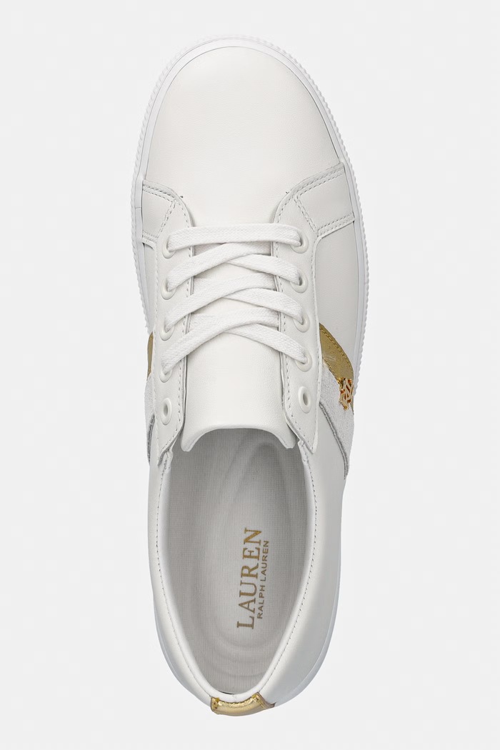 Lauren Ralph Lauren Janson II sneakers de femei din piele alb 802P02521002.100