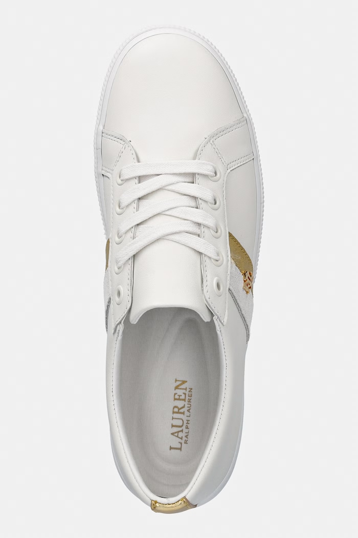 Lauren Ralph Lauren Janson II sneakers de femei din piele alb 802P02521002.100