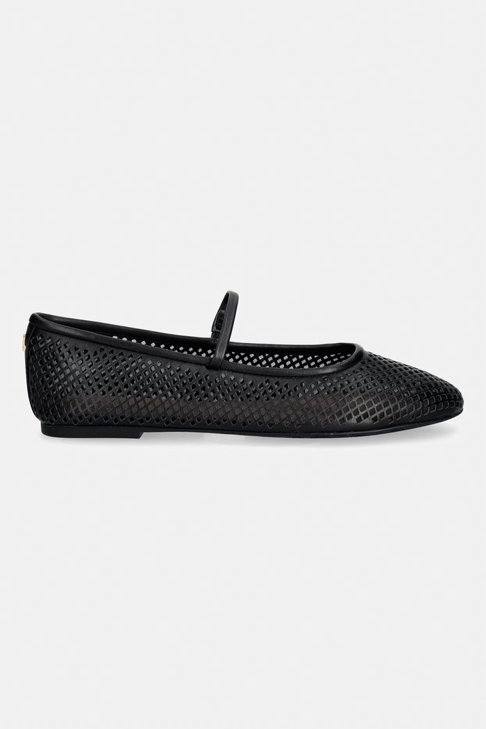 Lauren Ralph Lauren балетки кожаные Jayna Mj 802P04176001.001 чёрный SS26