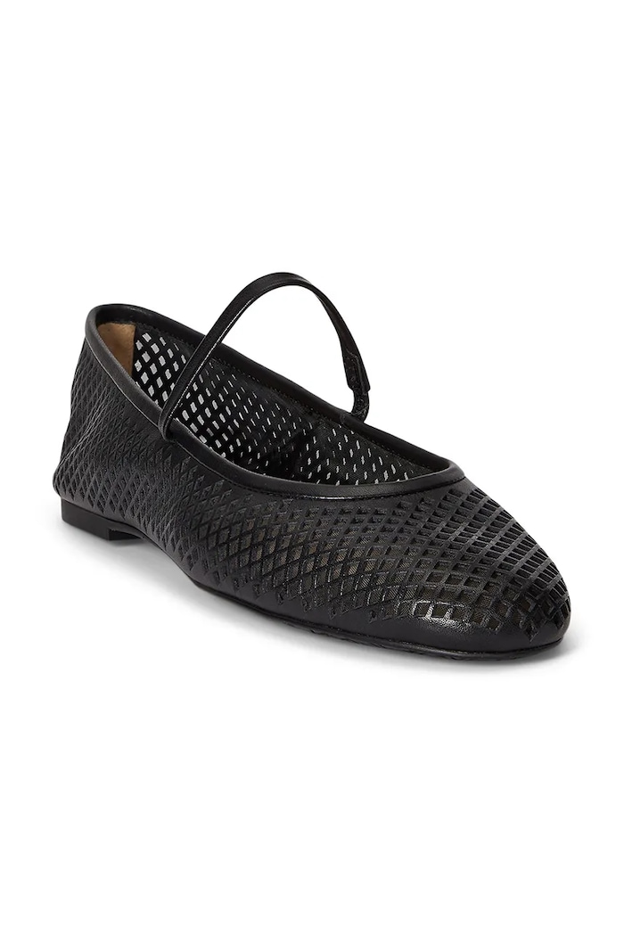 Lauren Ralph Lauren baleriny skórzane Jayna Mj 802P04176001.001 czarny SS26
