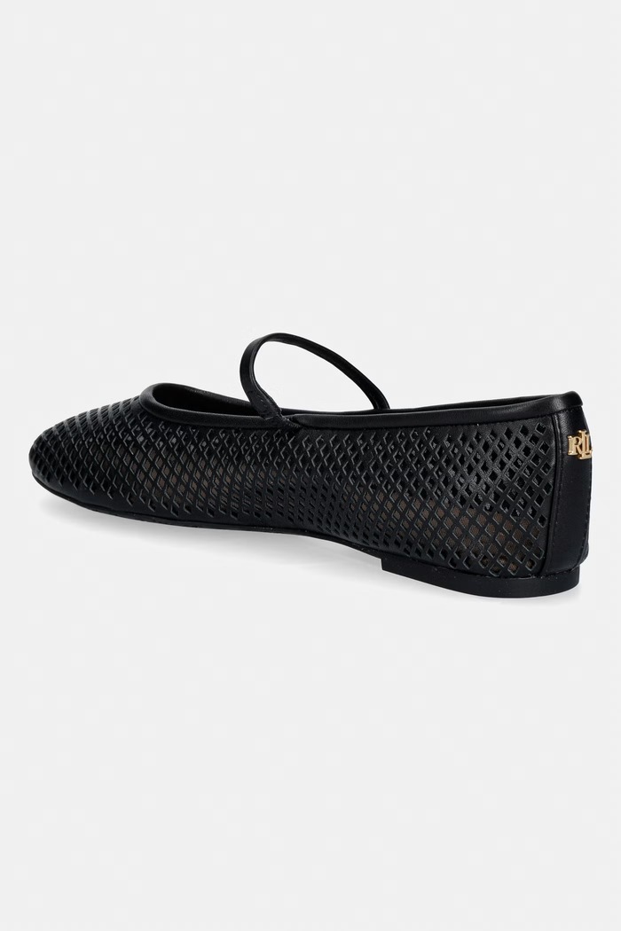 Обувь Lauren Ralph Lauren балетки кожаные Jayna Mj 802P04176001.001 чёрный