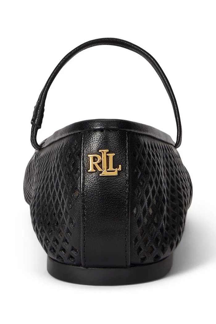 Lauren Ralph Lauren baleriny skórzane Jayna Mj czarny 802P04176001.001