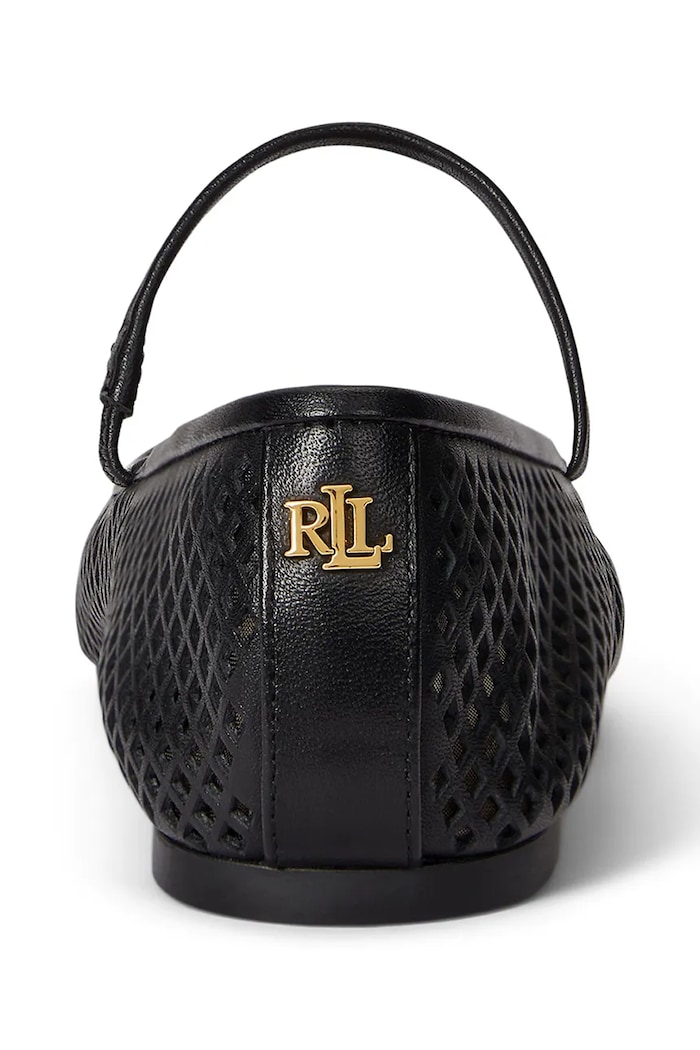 Lauren Ralph Lauren baleriny skórzane Jayna Mj czarny 802P04176001.001