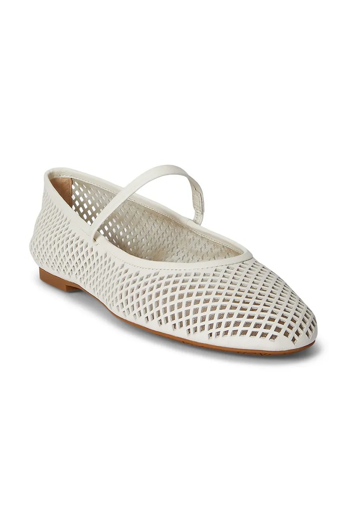Lauren Ralph Lauren baleríny kožené Jayna Mj 802P04176004.100 béžová SS26