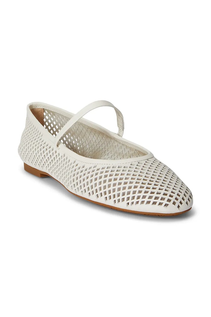 Lauren Ralph Lauren baleríny kožené Jayna Mj 802P04176004.100 béžová SS26