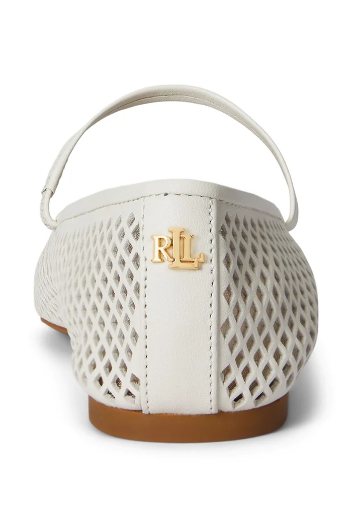 Lauren Ralph Lauren baleríny kožené Jayna Mj béžová 802P04176004.100