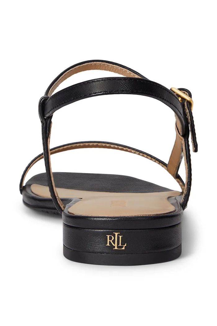 Lauren Ralph Lauren sandały skórzane Lainee czarny 802P04394001.001