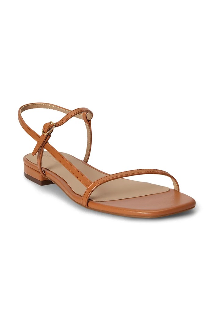Lauren Ralph Lauren сандалии для женщин кожаные Lainee 802P04394008.200 коричневый SS26