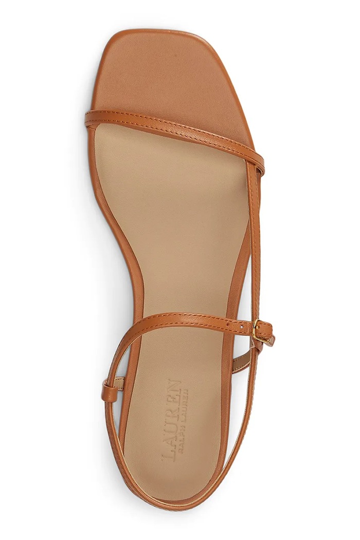 Обувь Lauren Ralph Lauren сандалии для женщин кожаные Lainee 802P04394008.200 коричневый