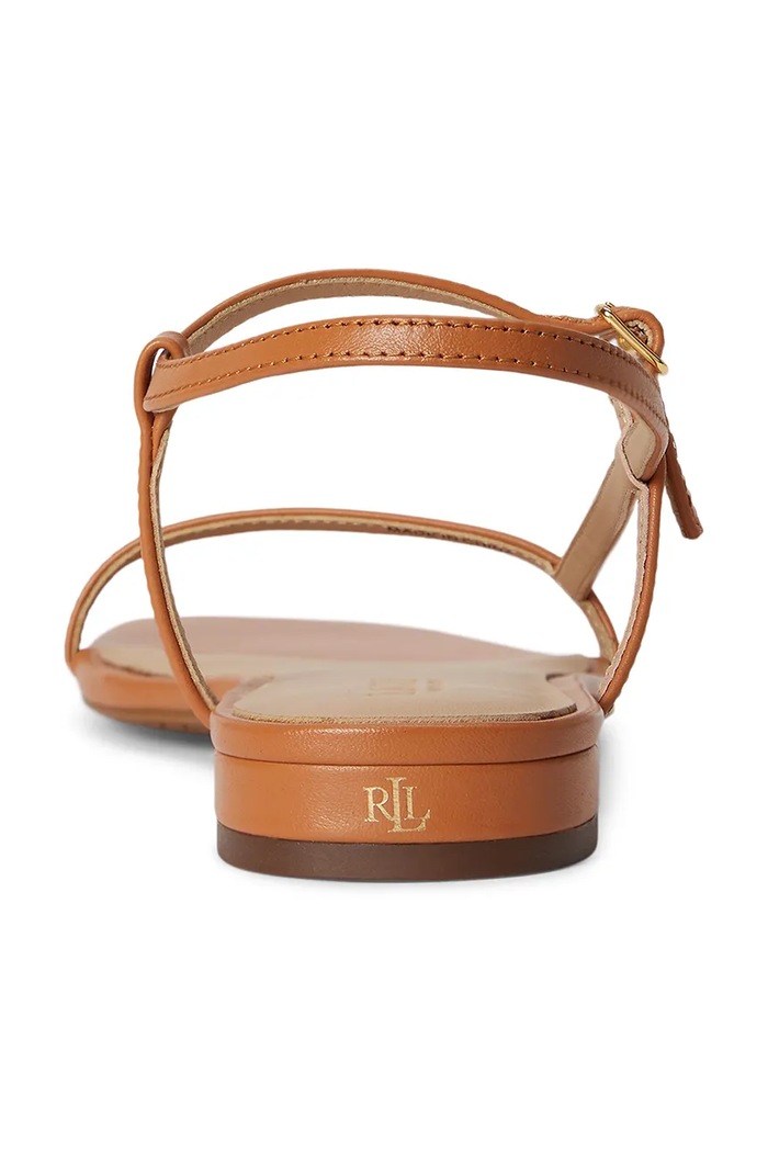 Lauren Ralph Lauren сандалии для женщин кожаные Lainee коричневый 802P04394008.200