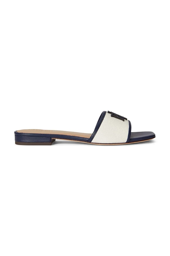 Lauren Ralph Lauren papuci Everley Sld2 piele bleumarin 802P04395001.250