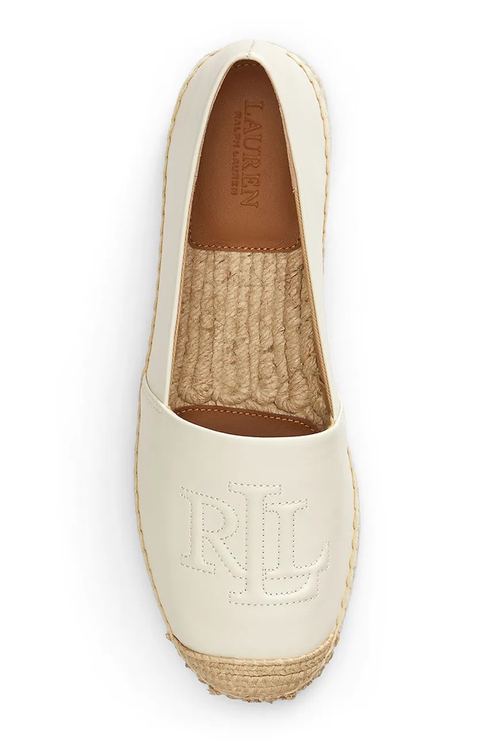 Obuwie Lauren Ralph Lauren espadryle skórzane Cameryn Lg 2 802P04415004.100 beżowy