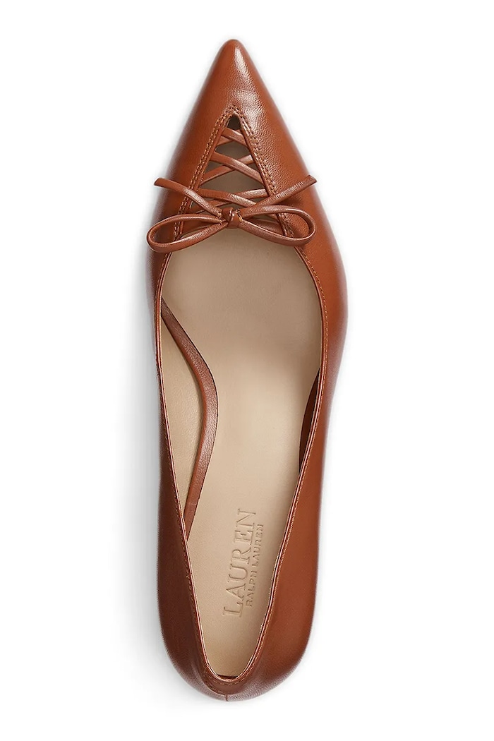 Obuv Kožené lodičky Lauren Ralph Lauren Adrienne 802P06371002.200 hnedá