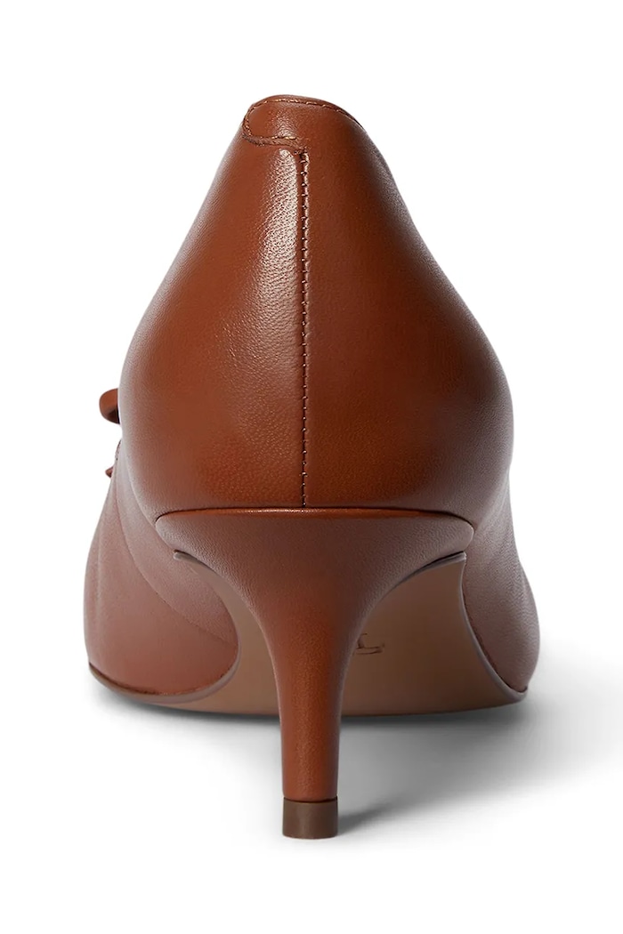 Kožené lodičky Lauren Ralph Lauren Adrienne hnedá 802P06371002.200