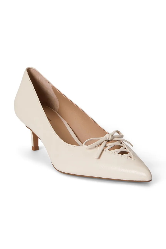 Lauren Ralph Lauren stiletto piele Adrienne 802P06371004.100 bej SS26