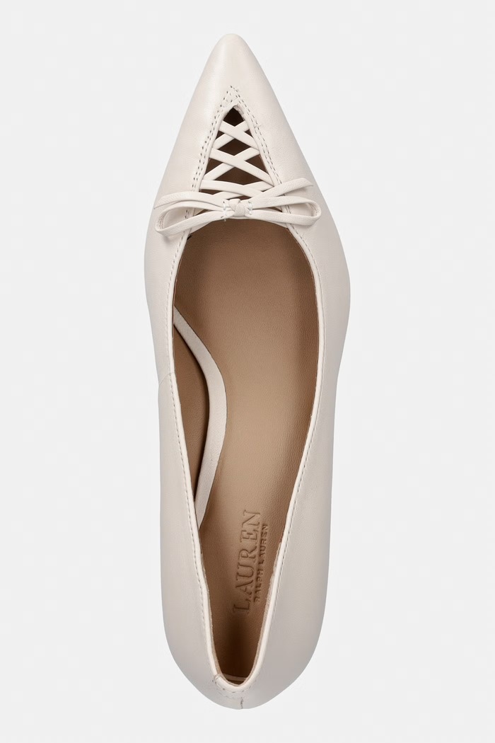 Lauren Ralph Lauren stiletto piele Adrienne bej 802P06371004.100