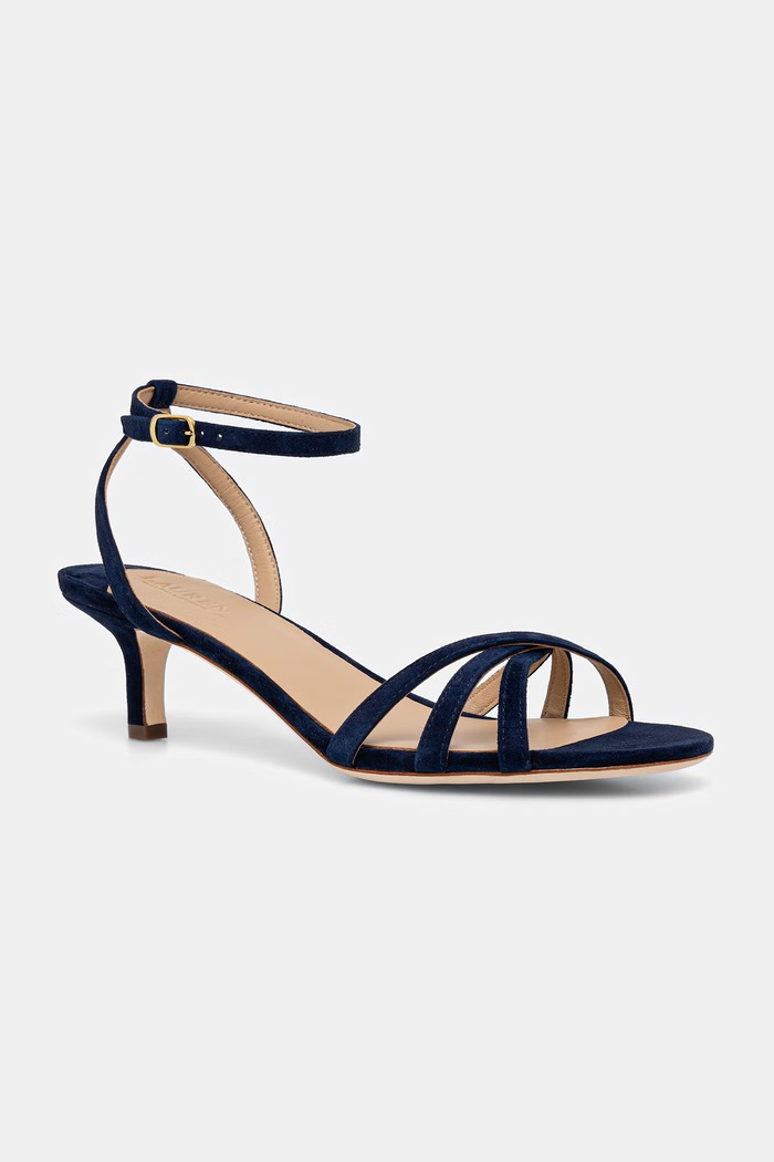 Lauren Ralph Lauren Сандали велурени Kendyl Kttn тъмносин 802P06395001.410