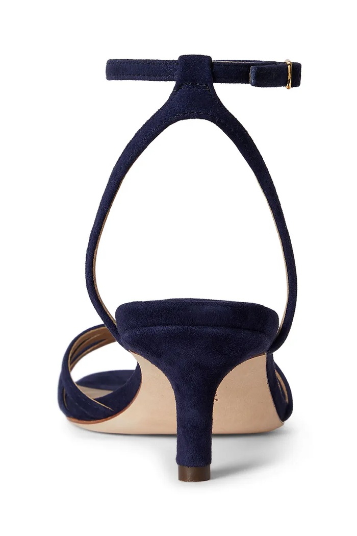 Lauren Ralph Lauren sandały zamszowe Kendyl Kttn granatowy 802P06395001.410