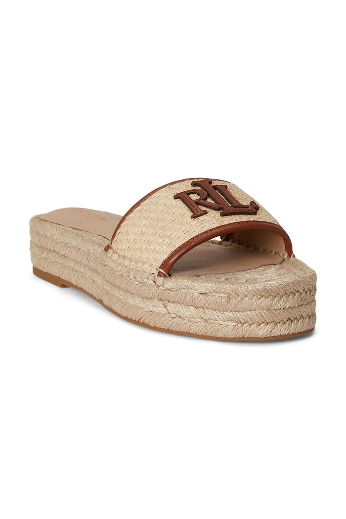 Lauren Ralph Lauren klapki damskie Polly 4 802P06398003.101 beżowy SS26