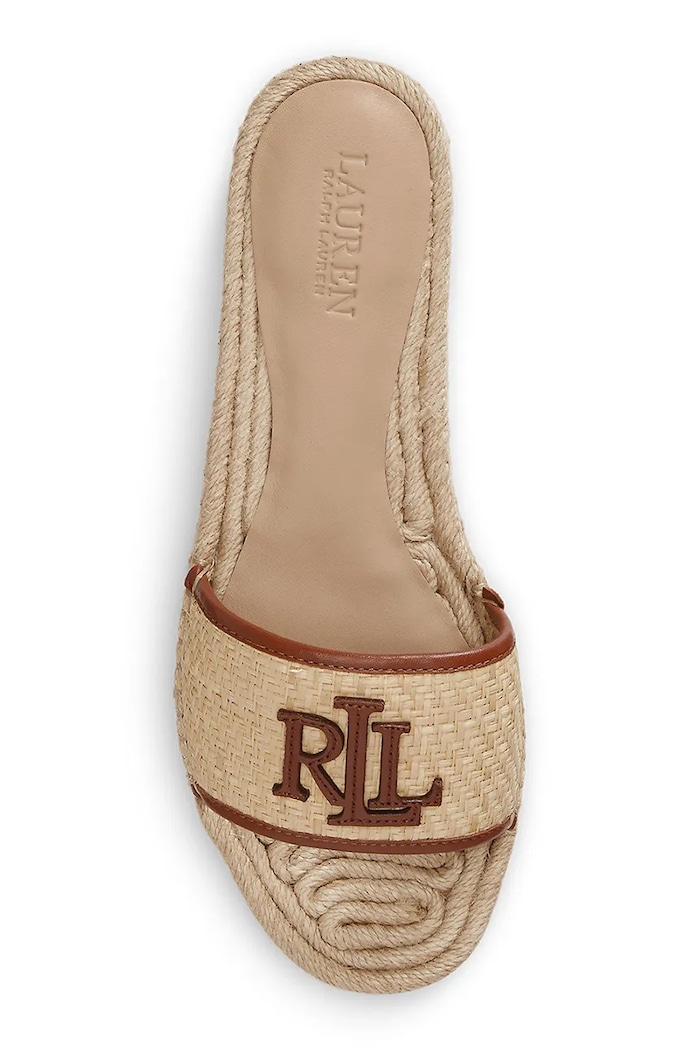 Obuwie Lauren Ralph Lauren klapki damskie Polly 4 802P06398003.101 beżowy