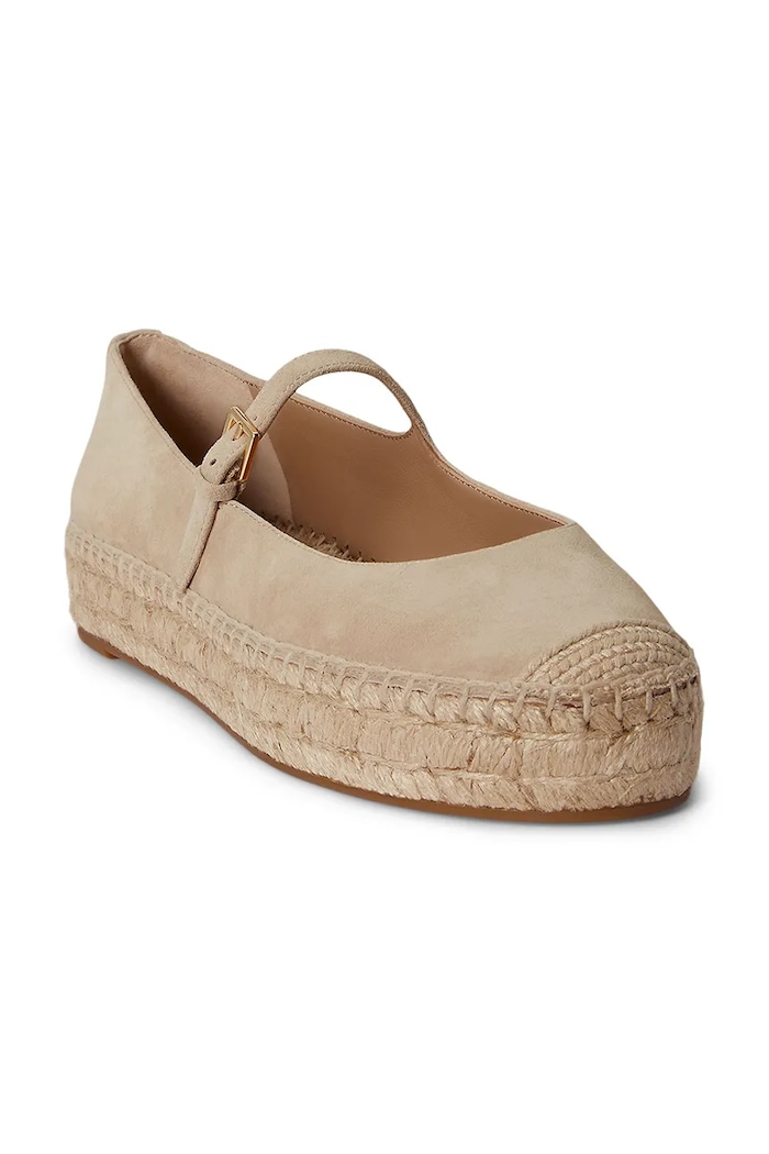 Lauren Ralph Lauren espadrilky dámske semišové Luize Mj 802P06401001.270 béžová SS26
