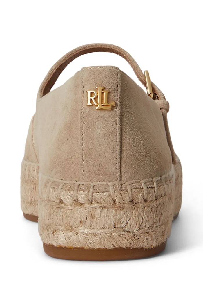 Lauren Ralph Lauren espadrilky dámske semišové Luize Mj béžová 802P06401001.270