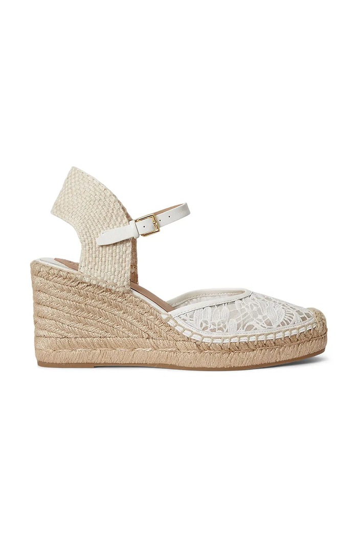 Lauren Ralph Lauren espadrile pentru femei Robby alb 802P06403001.100