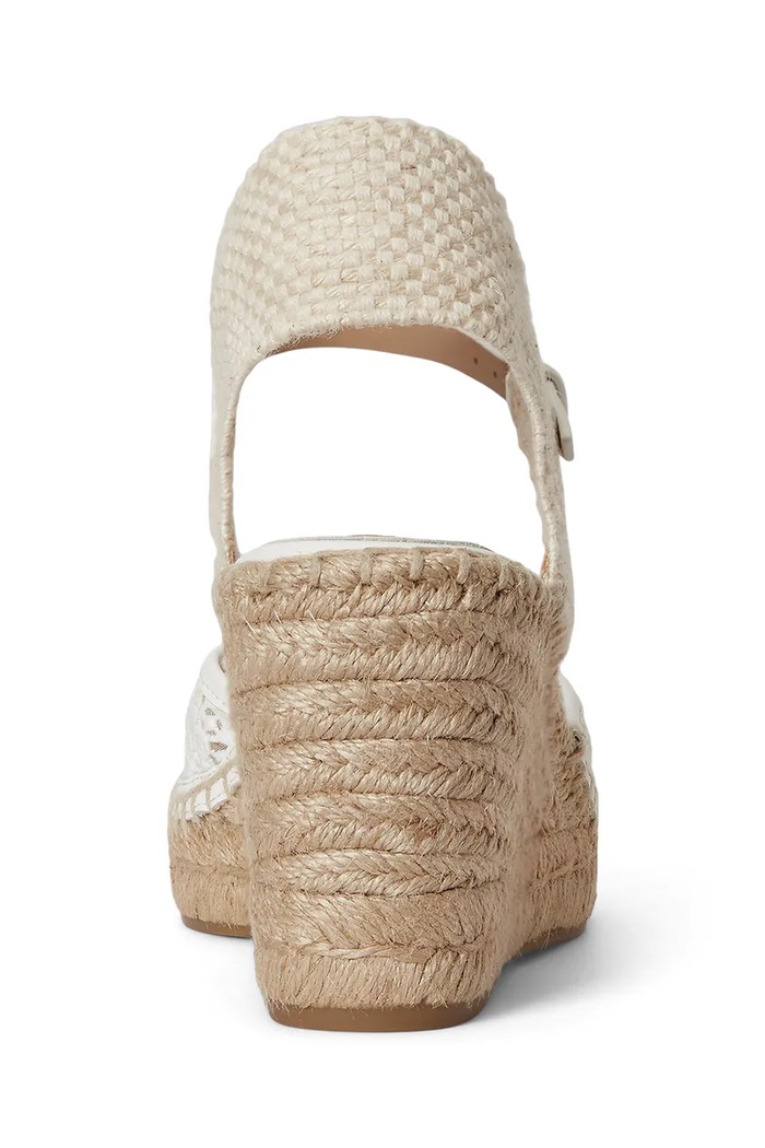 Încălțăminte Lauren Ralph Lauren espadrile pentru femei Robby 802P06403001.100 alb