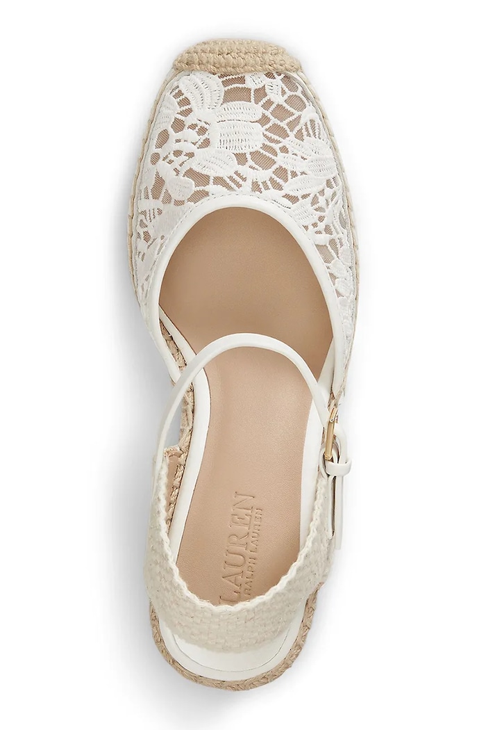 Lauren Ralph Lauren espadrile pentru femei Robby alb 802P06403001.100