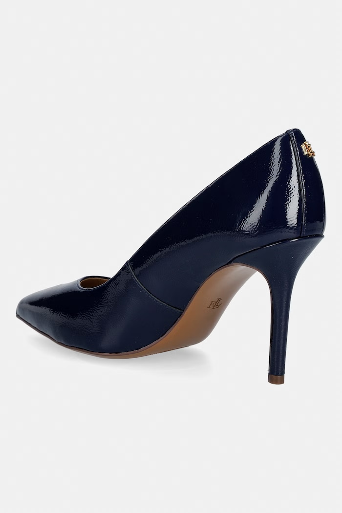 Obuv Lauren Ralph Lauren lodičky kožené Lindella II 802P10268001.410 tmavomodrá