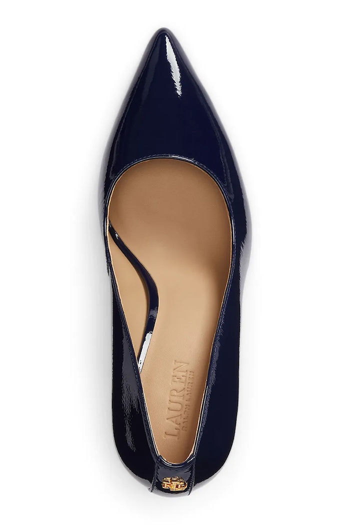 Lauren Ralph Lauren pantofi stiletto din piele Lindella II bleumarin 802P10268001.410