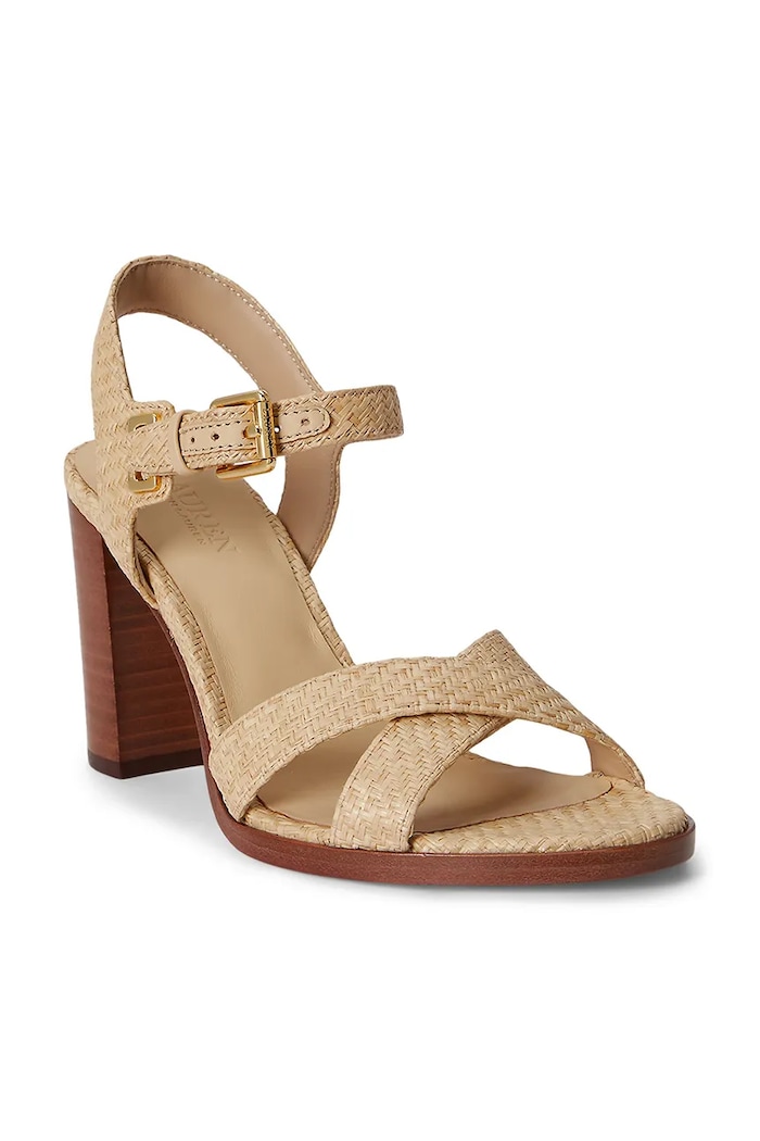 Lauren Ralph Lauren sandały na słupku Emeryn 802P10406001.101 beżowy SS26