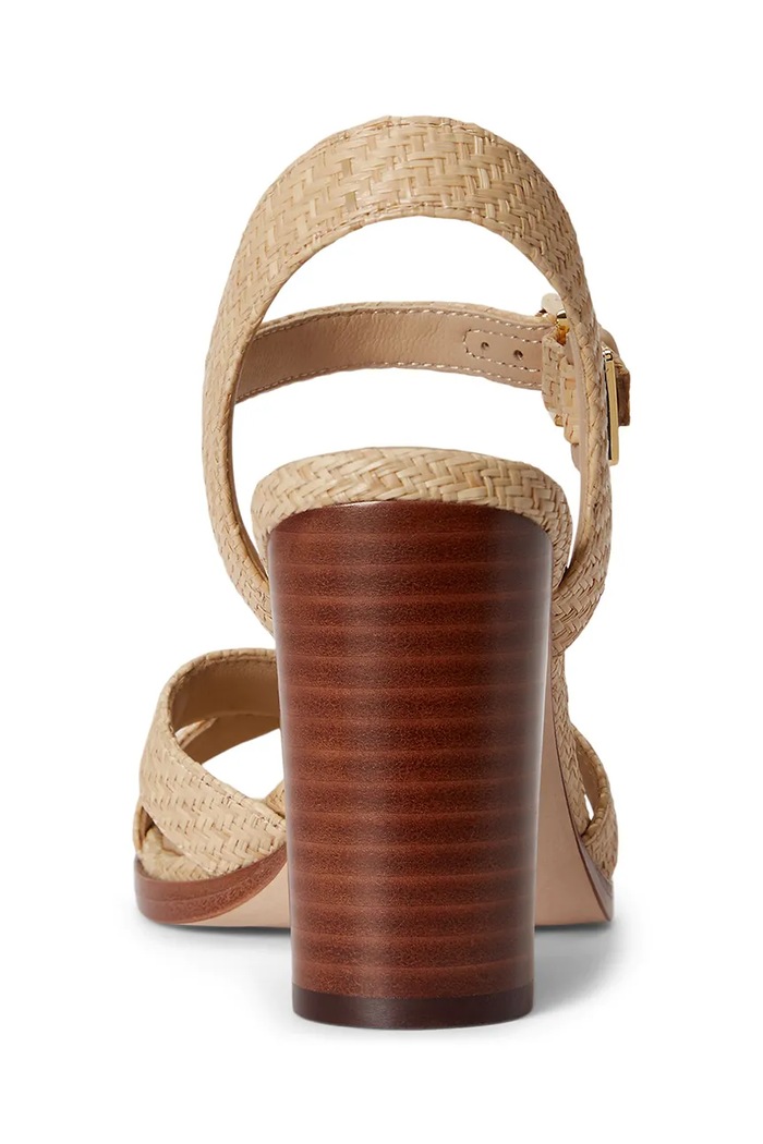Obuwie Lauren Ralph Lauren sandały na słupku Emeryn 802P10406001.101 beżowy