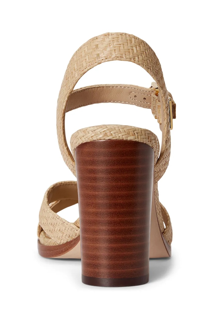Obuwie Lauren Ralph Lauren sandały na słupku Emeryn 802P10406001.101 beżowy