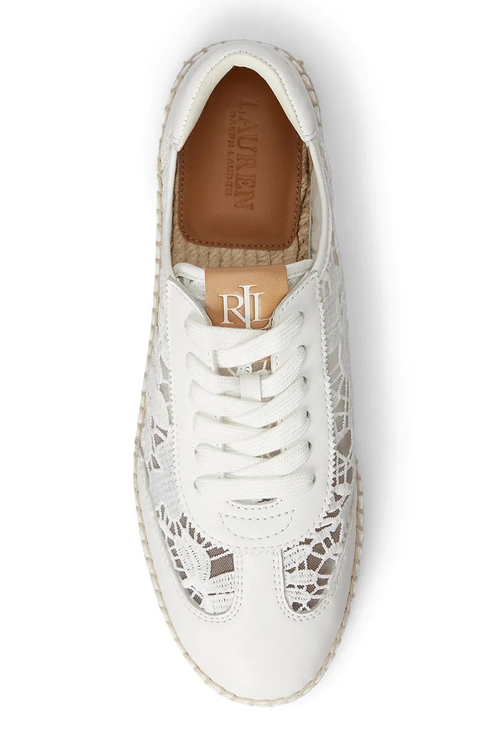 Boty Lauren Ralph Lauren Luize Sneaker dámské sneakers boty 802P10496001.100 bílá