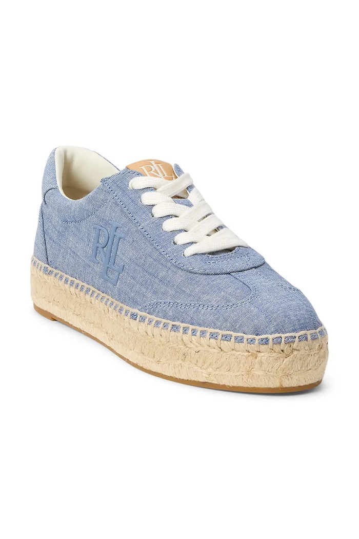 Lauren Ralph Lauren tenisky dámske Luize Sneaker 802P10497001.400 modrá SS26