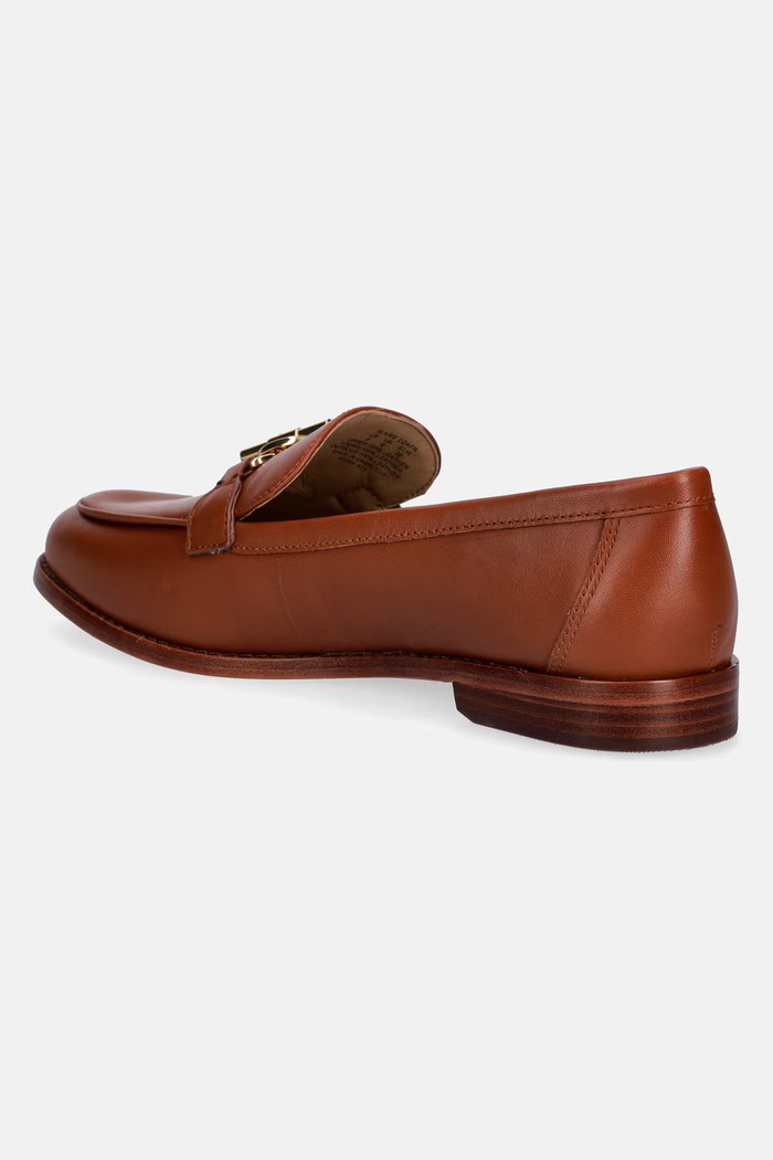 Obuwie Lauren Ralph Lauren mokasyny damskie skórzane Blaike Loafer 802P10534002.200 brązowy